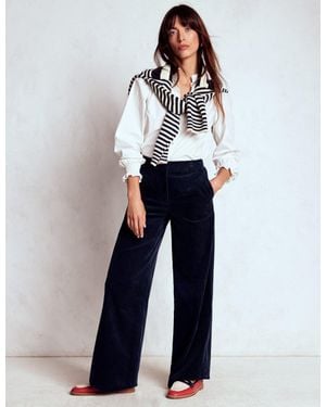 Boden Belgravia Chunky Cord Trousers - Blue