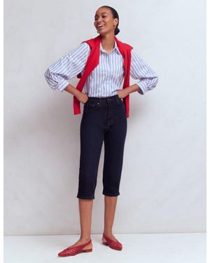 Boden 5-Pocket Capri Jeans - Red