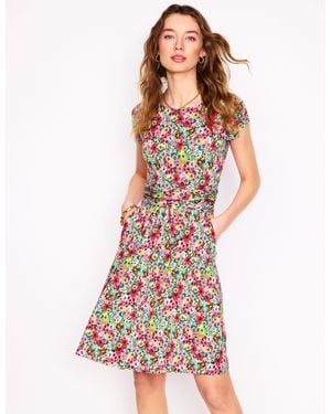 Boden Amelie Jersey Dress - White