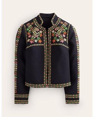 Boden Embroidered Icon Jacket - Black