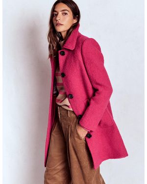 Boden Carlisle Wool Coat - Red