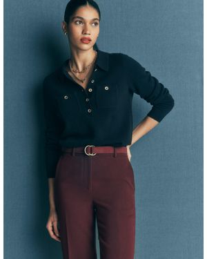 Boden Marianne Merino Wool Sweater - Blue