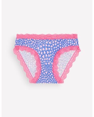 Boden Stripe & Stare Single Knickers - Pink