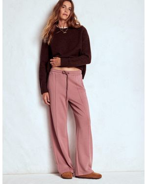 Boden Wide Leg Sweatpants - Red