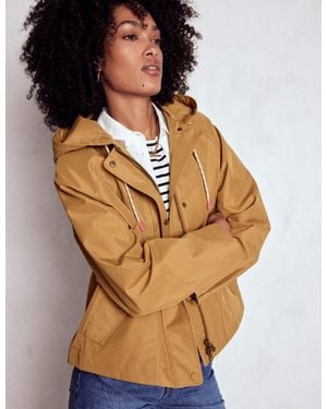 Boden Cropped Rain Mac - Natural