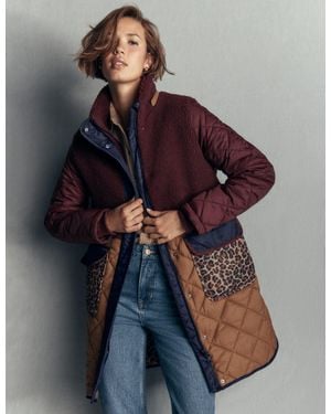 Boden Borg Mix Coat - Blue