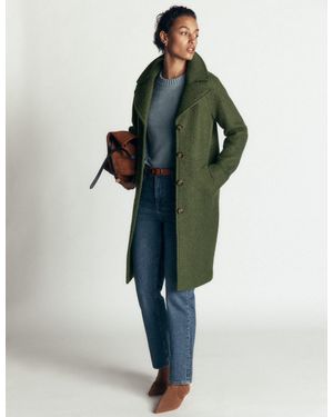Boden Cotswold Wool Coat - Green