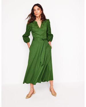 boden pippa shirt dress Boden Pippa Shirt Dress Midi Below Knee Long Sleeve US 4P