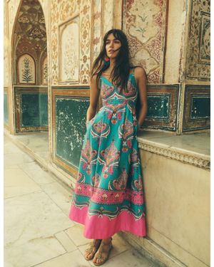 sachin and babi light blue dress Purple Engagement Dress