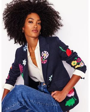 Boden Marylebone Interest Blazer - Blue