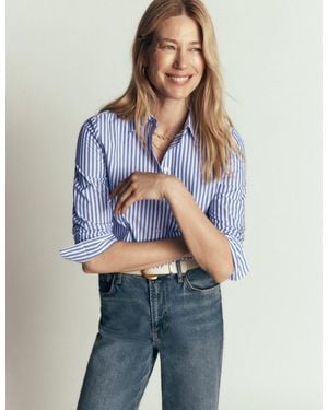 Boden The New Sienna Cotton Shirt - Blue