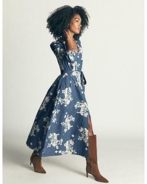 Boden Nicola Cotton Midi Dress - Green