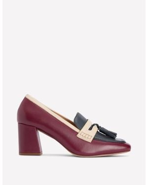 Boden Sol Pennyloafer Mit Blockabsatz - Rot