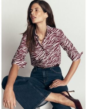 Boden The New Sienna Cotton Shirt - Brown