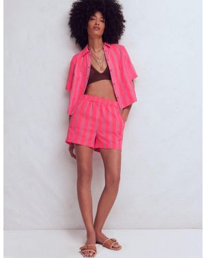 Boden Double Cloth Shirt - Pink
