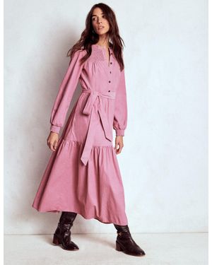 Boden Cecily Cord Midi Dress - Pink