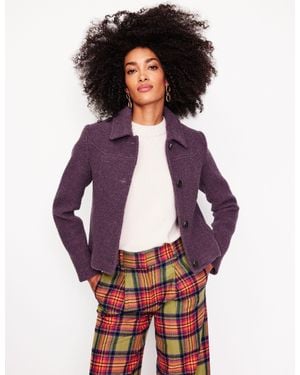 Boden Oxford Boucle Jacket - Purple