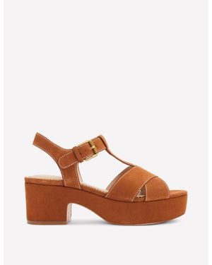 Boden Cut-Out-Sandalen Mit Keilabsatz - Braun