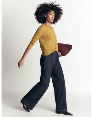 Boden Belgravia Twill Pants - Blue