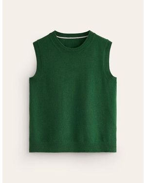 Boden Eva Cashmere Tank - Green