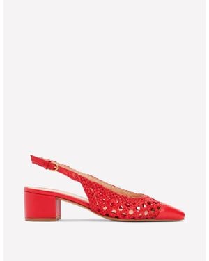 Boden Ailsa Block Heel Slingbacks - Red