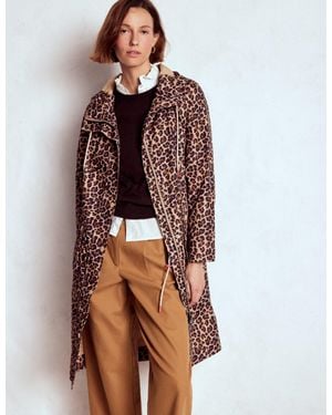 Boden Longline Rain Mac - Multicolour