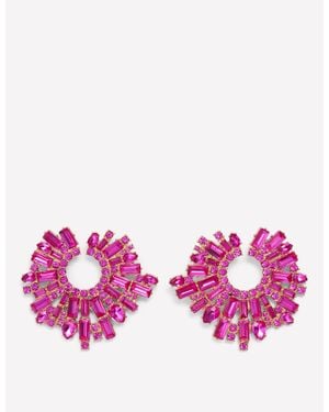 Boden Jewel Garland Earrings - Pink