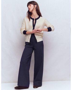 Boden Belgravia Ponte Trousers - Blue