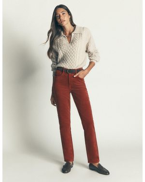 Boden High Rise Cord Slim Jeans - Multicolour