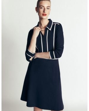 Boden Ula Kurzes Ponte-Kleid - Blau