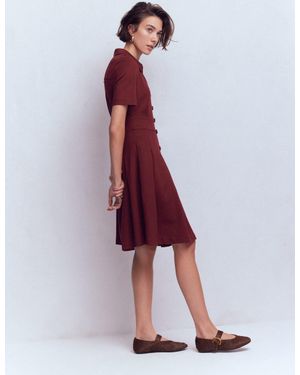 Boden Bridget Ponte Short Dress - Red