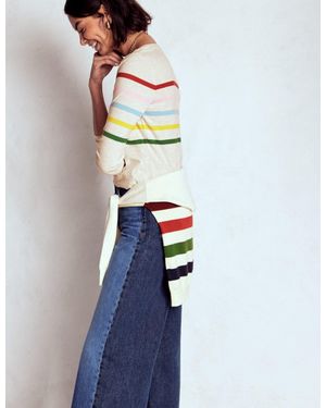 Boden Olivia Long Sleeve Breton - Blue