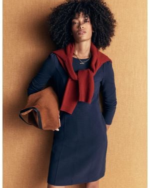 Boden Marla Seamed Ottoman Dress - Blue