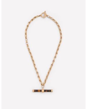 Boden Resin Interest T-Bar Necklace - White