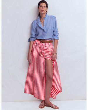 Boden Emma Linen Maxi Skirt - Red