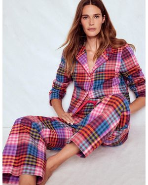 Boden Brushed Cotton Pajama Pants - Red
