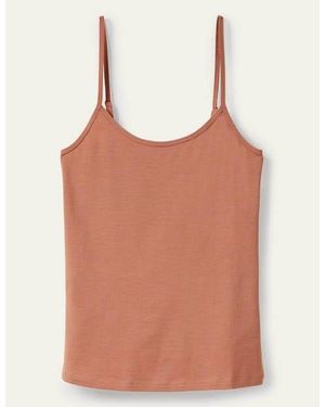 Boden Plain Cami Top Light - Brown