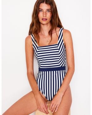 Boden Lefkada Square Neck Swimsuit - Blue