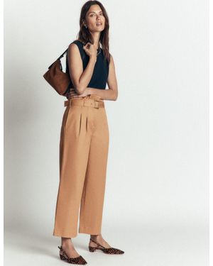 Boden Paperbag Waist Trousers - White