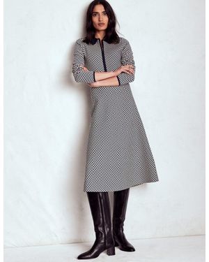 Boden Fiona Knitted Dress - Gray