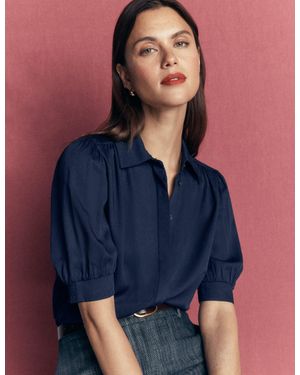 Boden Penelope Viscose Top - Blue
