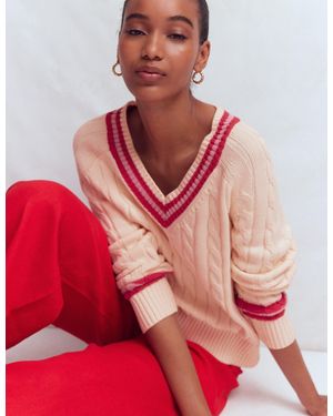 Boden Maeve Textured Cotton Jumper