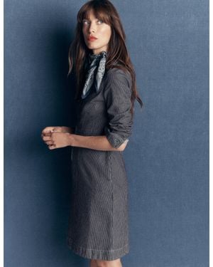 Boden Bronte Kurzes Jeanskleid - Blau