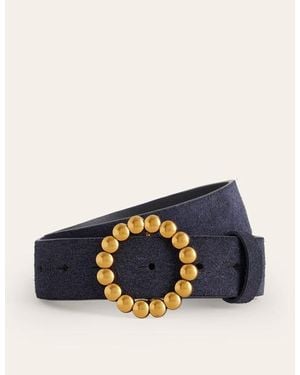 Boden Interest Buckle Belt - Blue