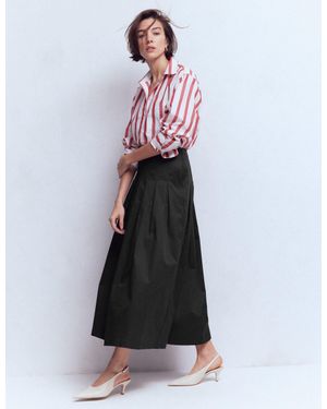 Boden Valentina Cotton Sateen Skirt - White