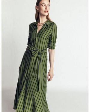 Boden Marcia Jersey Shirt Dress - Green