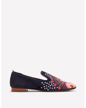 Boden Slipper Cut Loafers - Purple