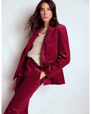 Boden Stamford Cord Blazer - Red