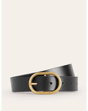 Boden Classic Leather Belt - Black