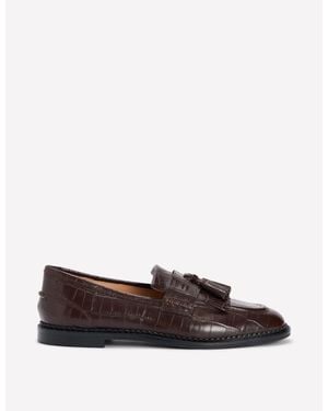 Boden Nya Ghillie Flat Loafers - Brown